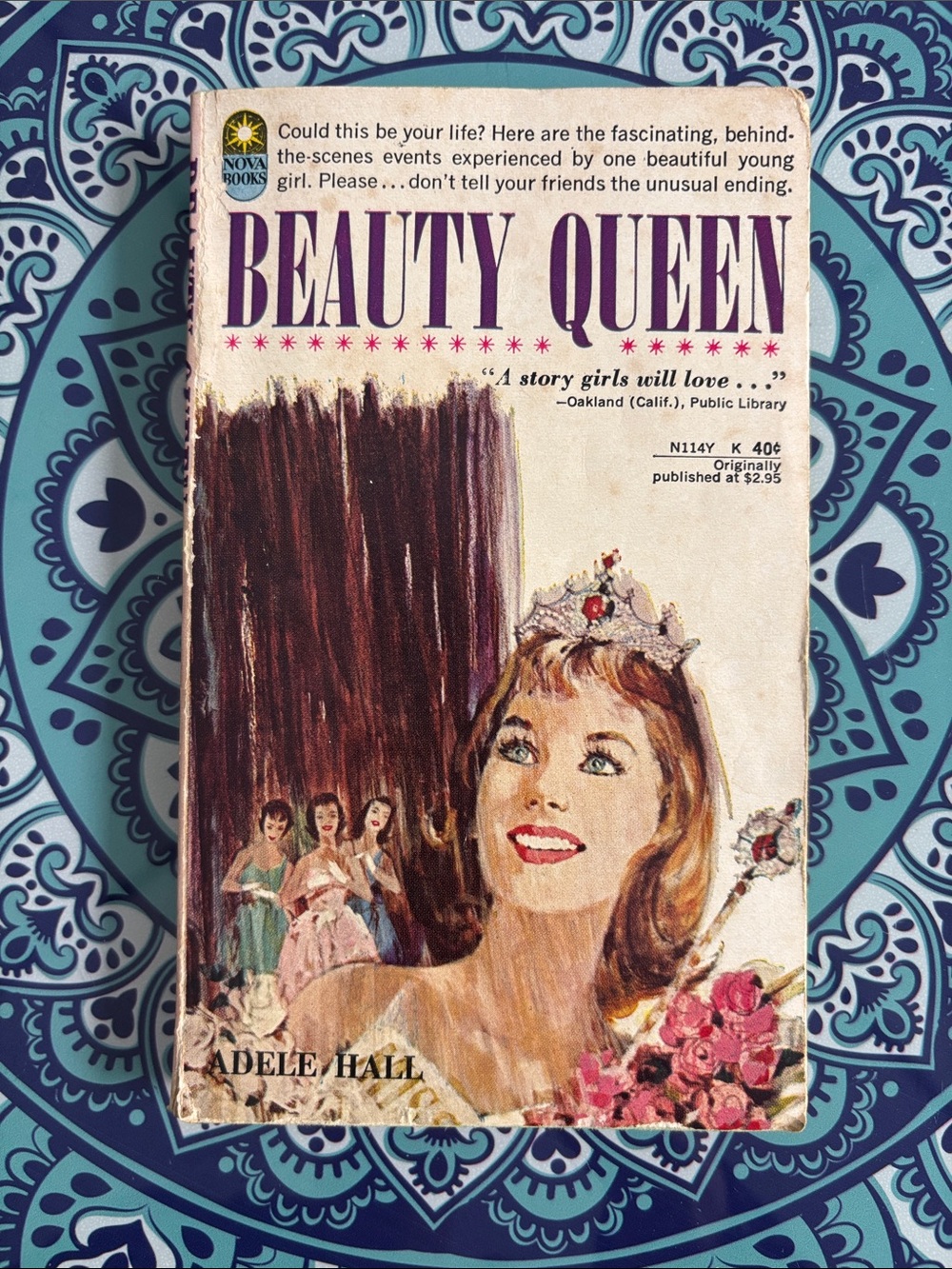 VTG 1964 Beauty Queen by Adele Hall (Paperback) Nova Books Rare Fiction